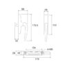100VS-MH-001 Euro Handle with Single Accessories - Image 2