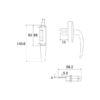 100VS-MH-033 Euro Handle with Single Accessories - Image 3