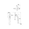 100VS-CW-M4-KEY Casement Handle with Key R/L - Image 2
